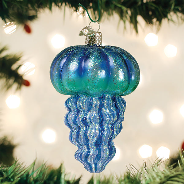 Blue Jellyfish Ornament-0