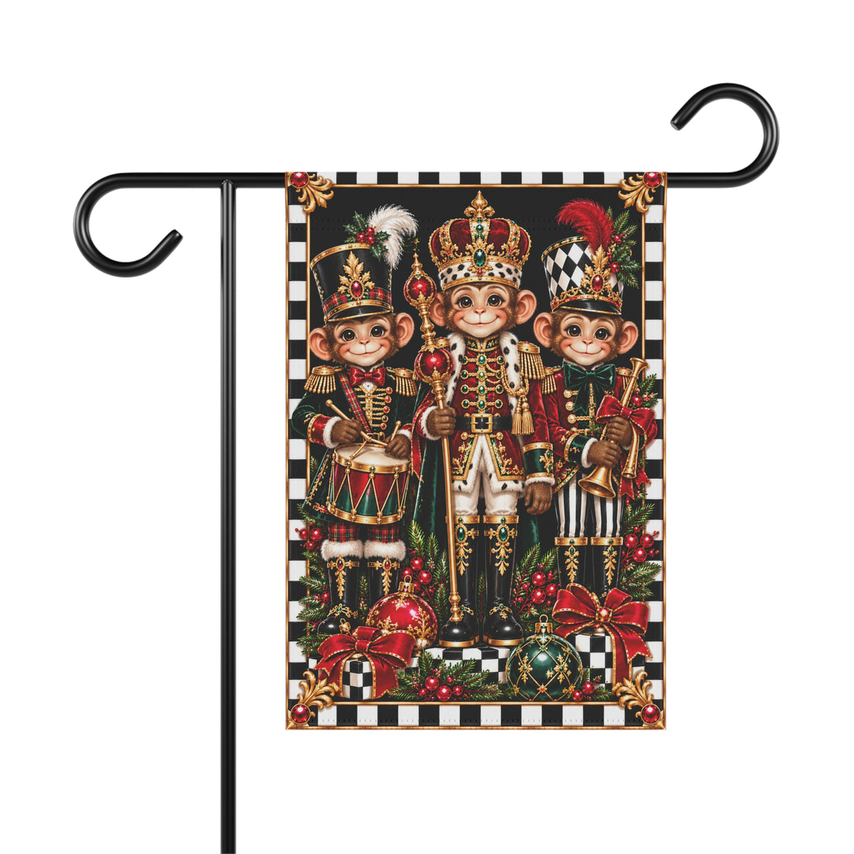 Garden Flag - Royal monkeys