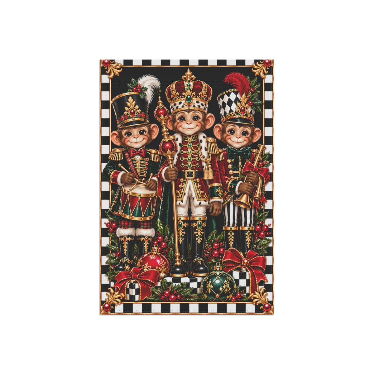Garden Flag - Royal monkeys