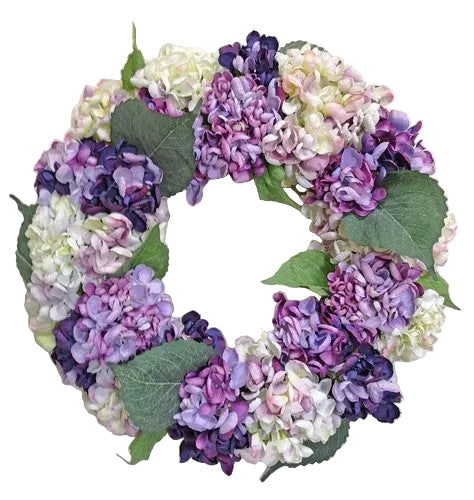 18" LUXE HYDRANGEA WREATH