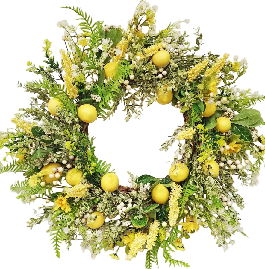 28" LUXE LEMON WREATH
