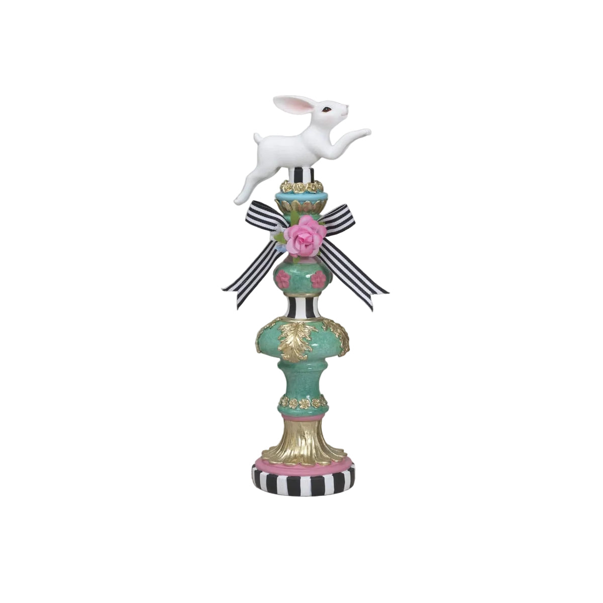 14.2" Resin Royal Easter Bunny Topiary