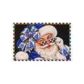 Outdoor Rug - blue chinoiserie Santa