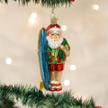 Surfer Santa Ornament-0