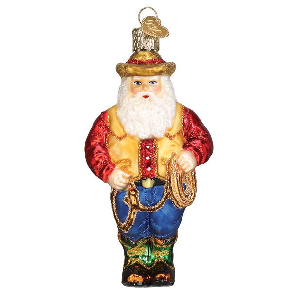 Western Santa Ornament-4