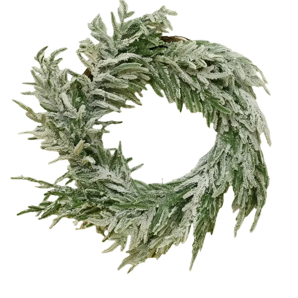Large Christmas Pine Wreath Artificial Green Holiday Wreath-0