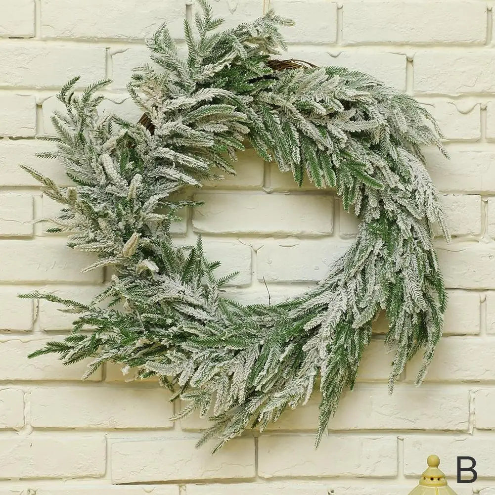 Large Christmas Pine Wreath Artificial Green Holiday Wreath-2