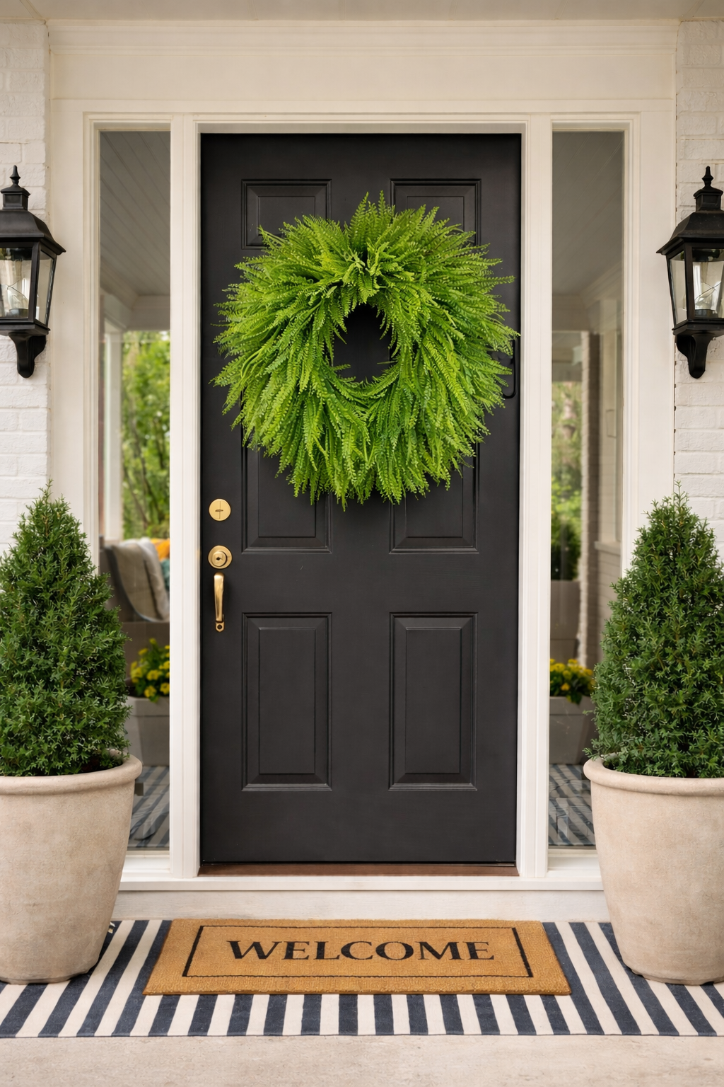 Bead Grass Wreath NO BOW