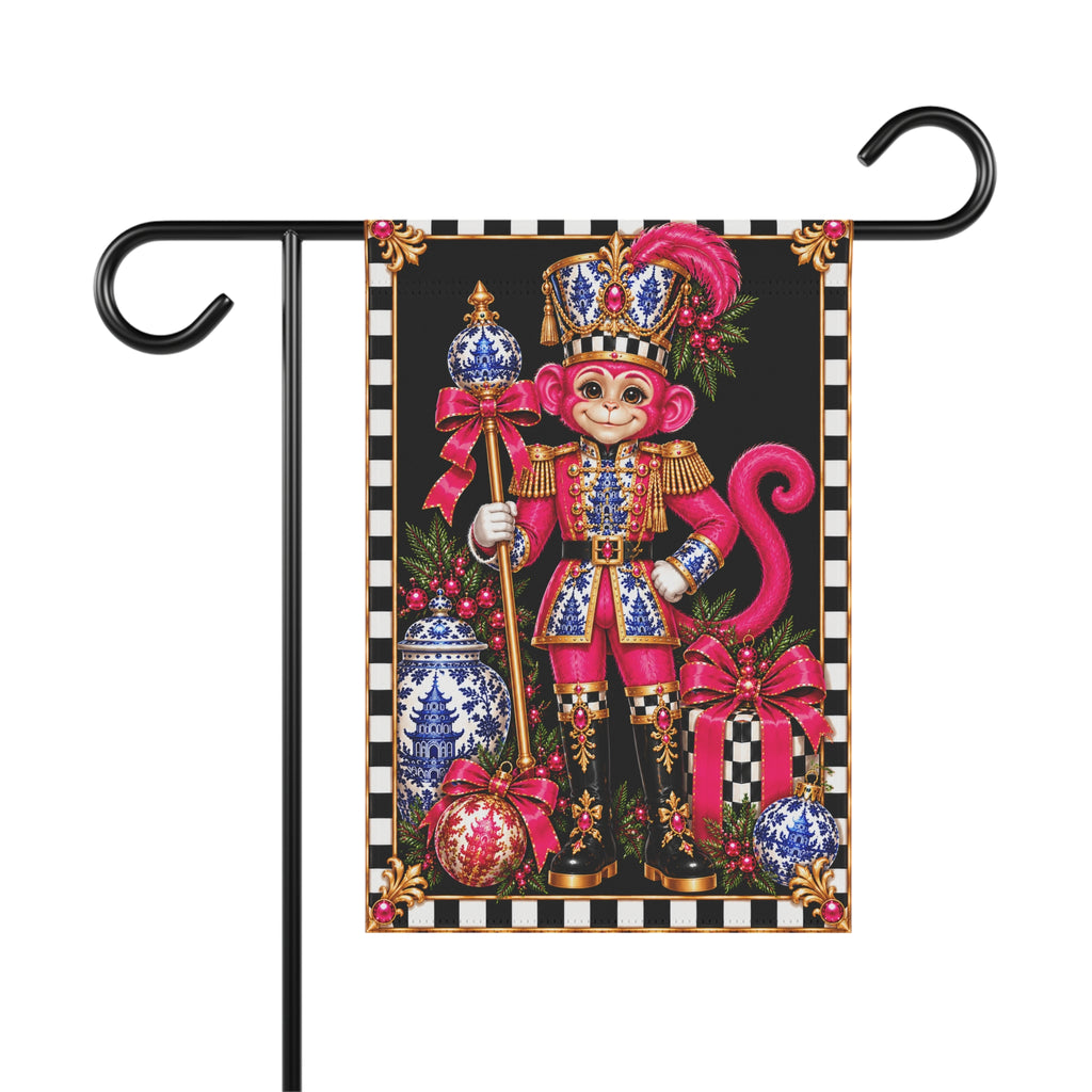 Garden Flag - chinoiserie monkey