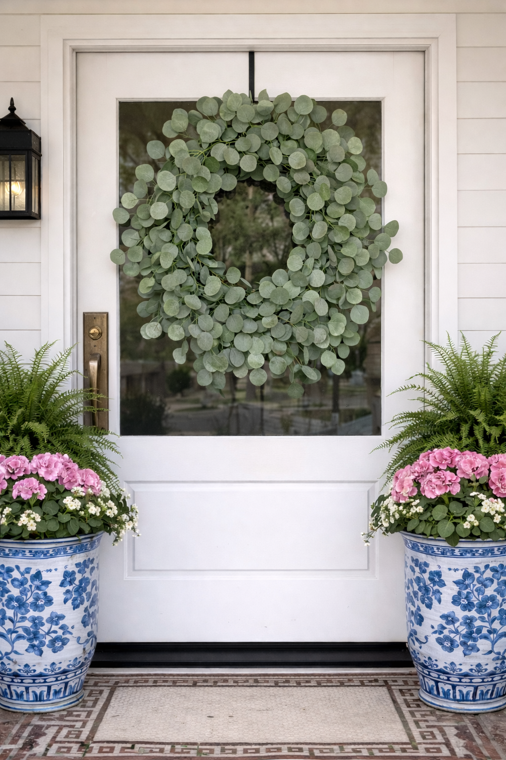 Silver Dollar Eucalyptus Wreath NO BOW