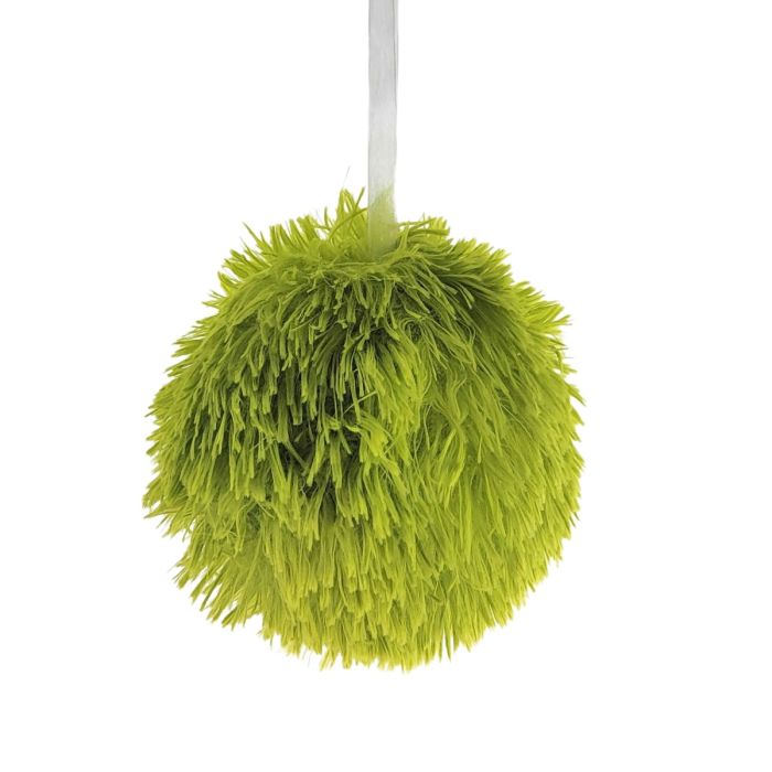 4" Fuzzy POM-POM Ball Ornament