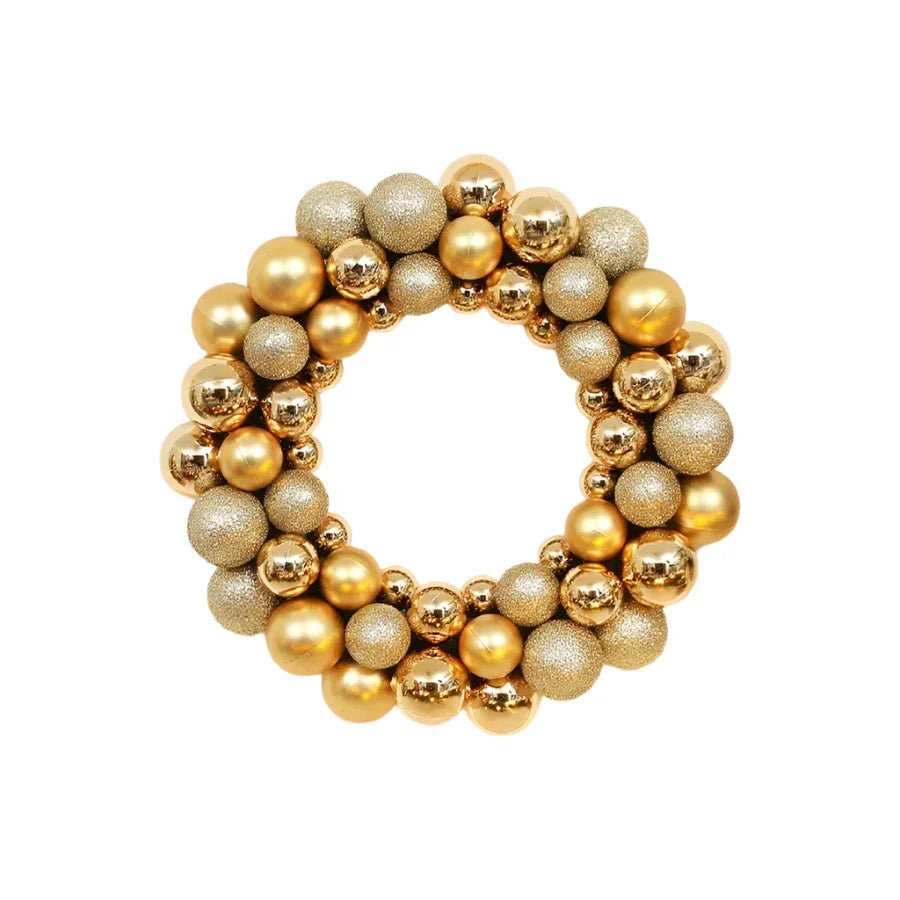 Christmas Ball Wreath Front Door Decoration-0