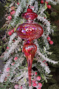 Red Spire Christmas Glass Ornament Wizardi F07M10-7-0