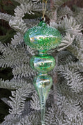 Green Spire Christmas Glass Ornament Wizardi F07M10-8-0