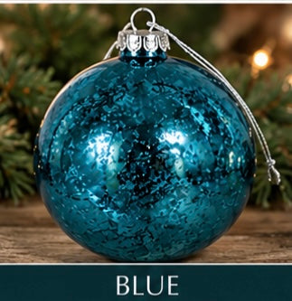 100mm Mercury Ball Ornament (plastic) 4"