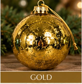 100mm Mercury Ball Ornament (plastic) 4"