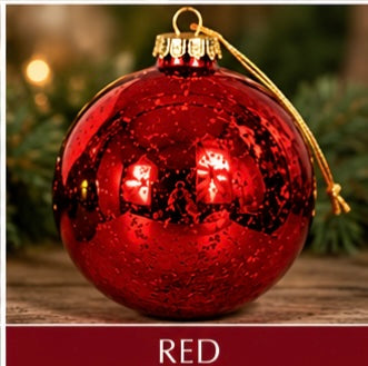 100mm Mercury Ball Ornament (plastic) 4"