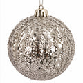 85mm Glitter Sparkle Ball Ornament 3.35"