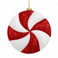 6" Glitter Candy Disc Ornament