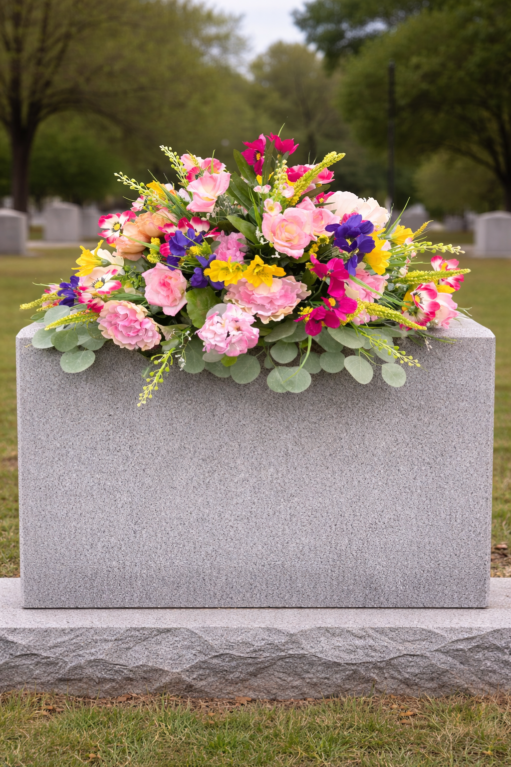 Headstone Saddle for Cemetery