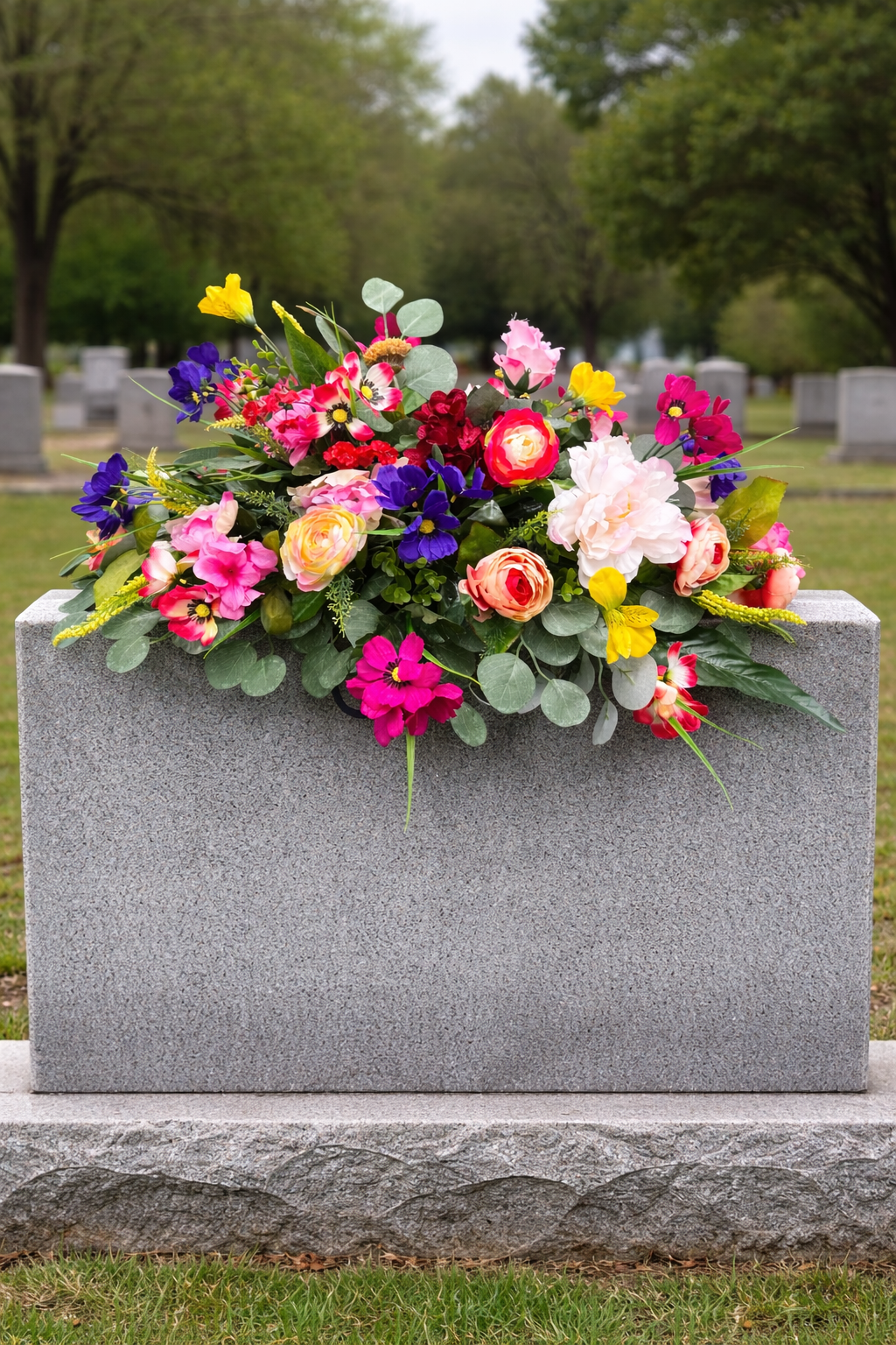 Headstone Saddle for Cemetery