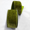 Regency International 2.5"X10Y Viscose Velvet Metallic Back Ribbon