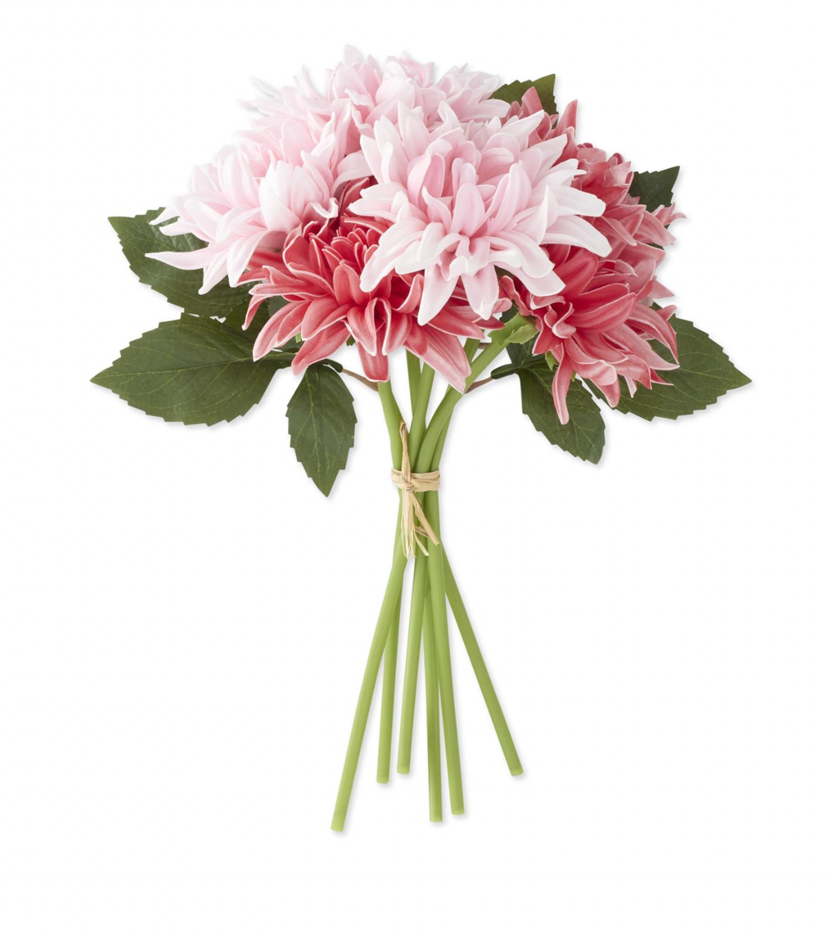 12" Pink Rose Real Touch Dahlia Bundle (6 Stems)