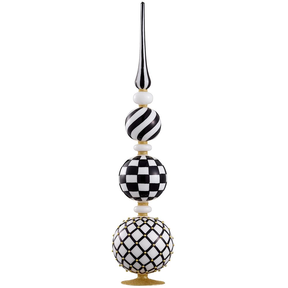 Royal Court Collection - 28" Beaded Glass Finial Table Top