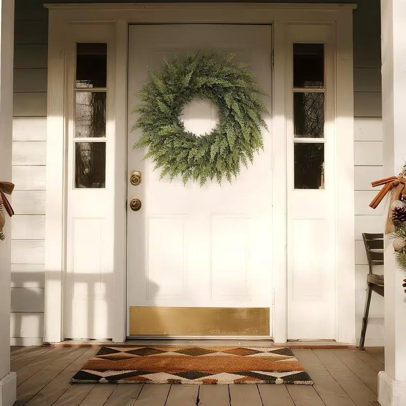 Artificial Pine Cypress Wreath Holiday Decor-2