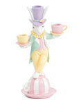 12" Resin Easter Bunny Taper Candle Holder