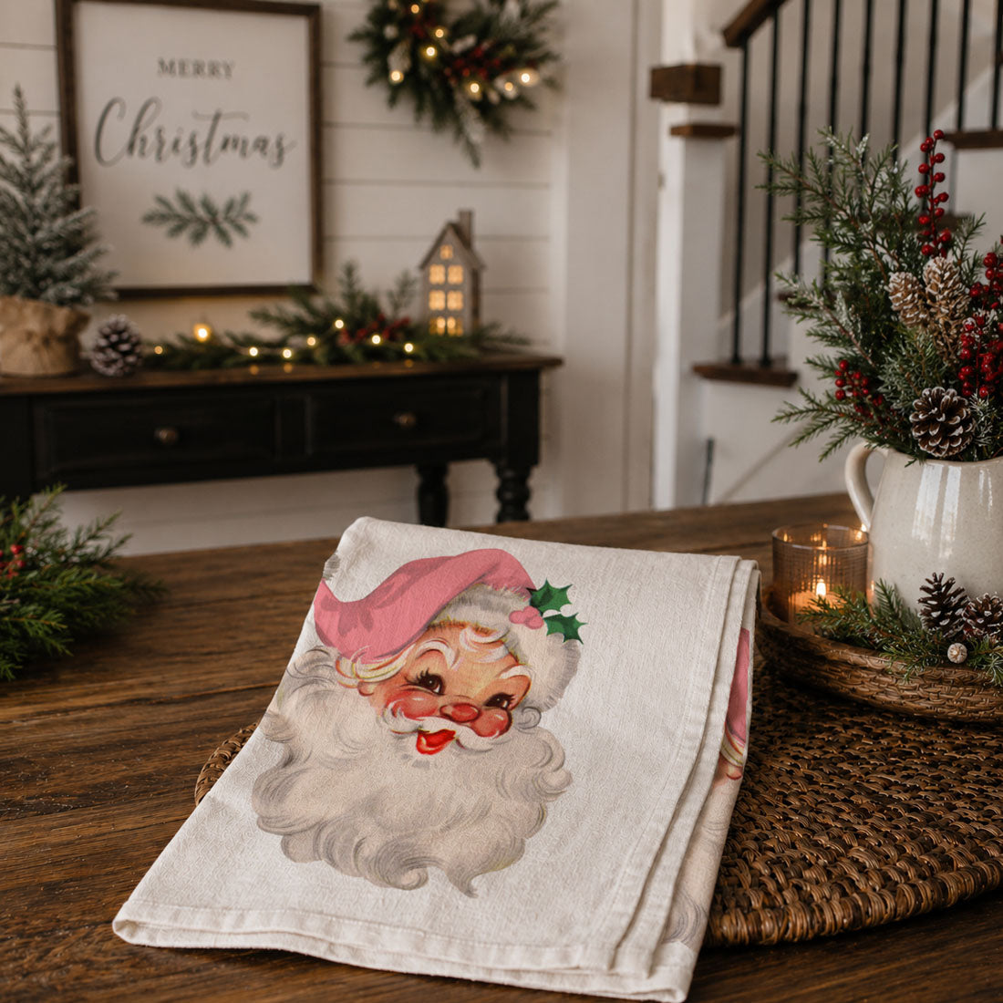 Pink Santa Vintage-4