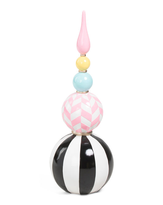 30" RESIN Finial Decor